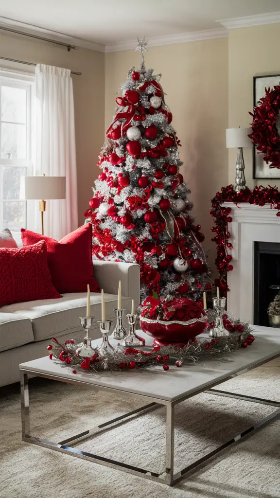 23 Inspiring Red Christmas Living Room Ideas for a Festive and Stylish Holiday