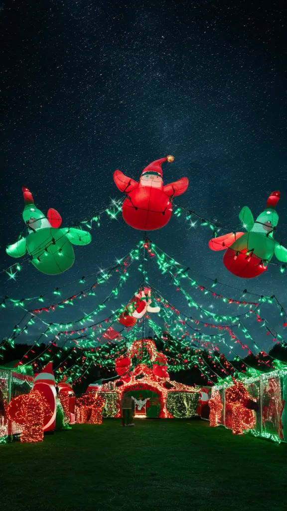 21 Festive Ideas for Decorating Your House with Green and Red Christmas Lights