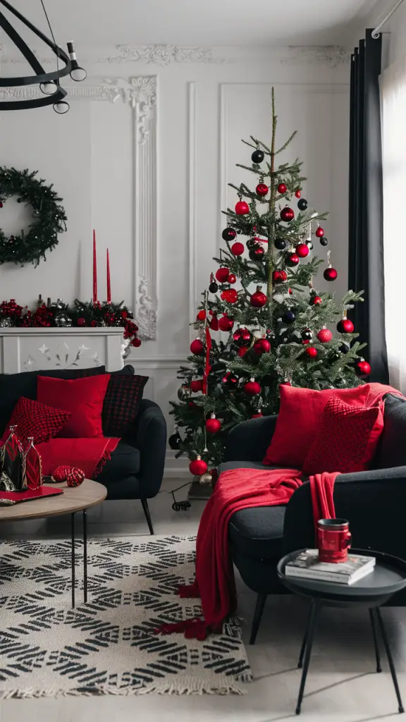 23 Inspiring Red Christmas Living Room Ideas for a Festive and Stylish Holiday