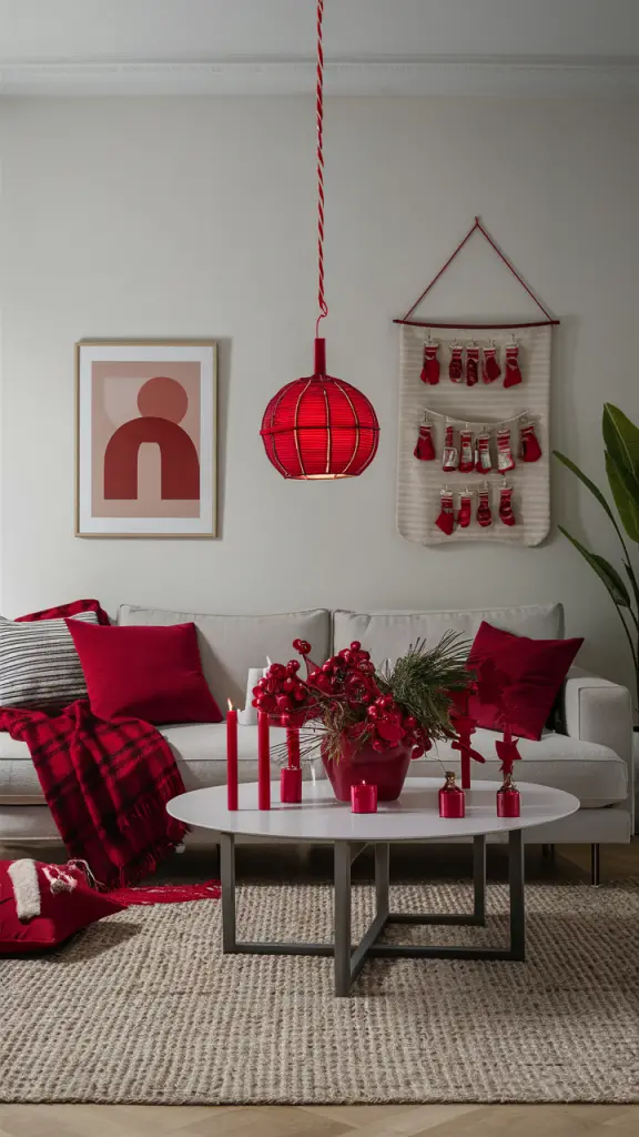 23 Inspiring Red Christmas Living Room Ideas for a Festive and Stylish Holiday