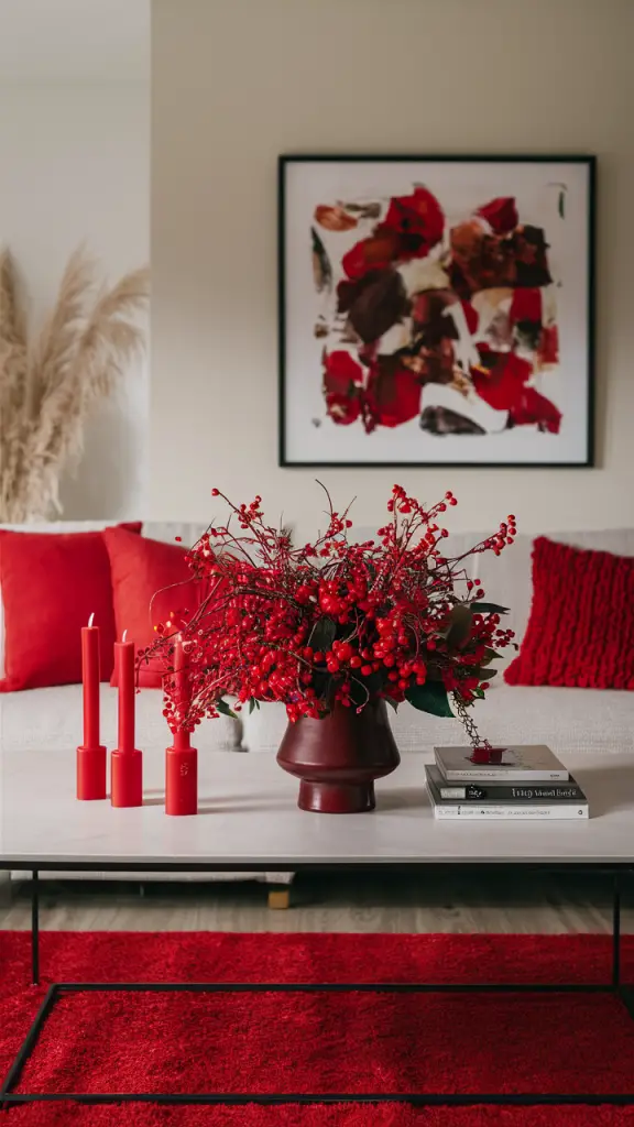 23 Inspiring Red Christmas Living Room Ideas for a Festive and Stylish Holiday