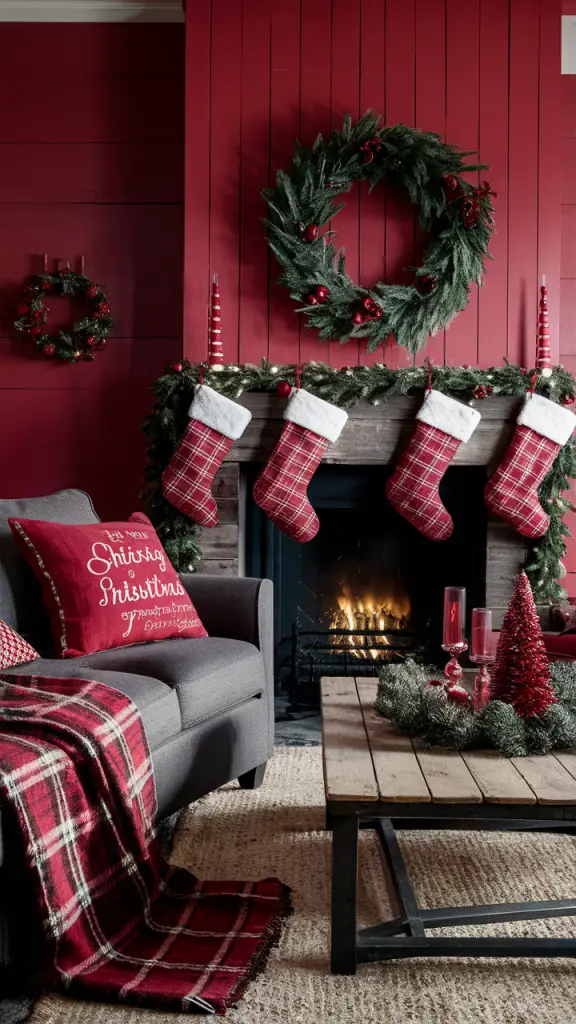 23 Inspiring Red Christmas Living Room Ideas for a Festive and Stylish Holiday