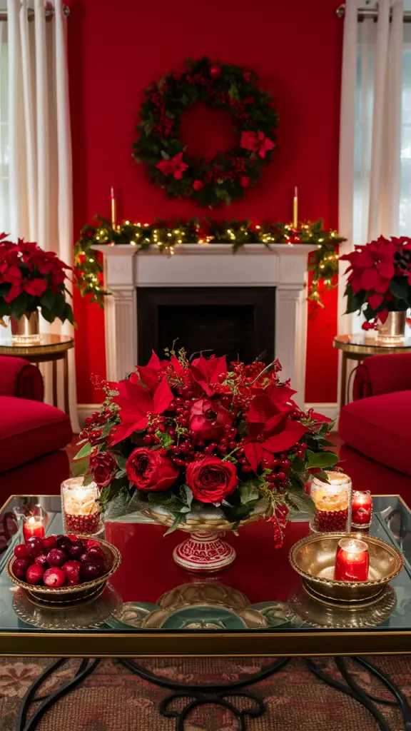 23 Inspiring Red Christmas Living Room Ideas for a Festive and Stylish Holiday