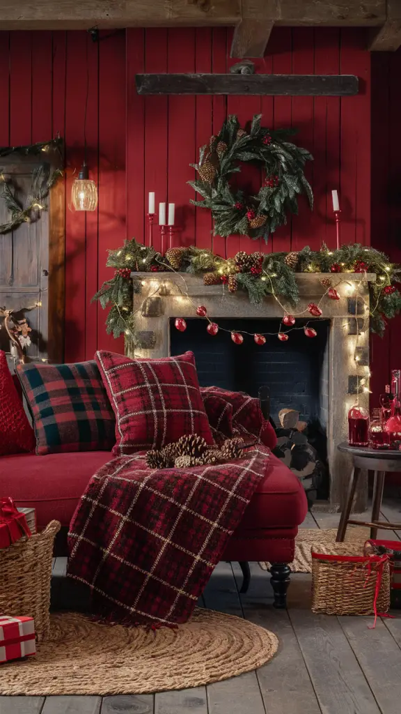 23 Inspiring Red Christmas Living Room Ideas for a Festive and Stylish Holiday