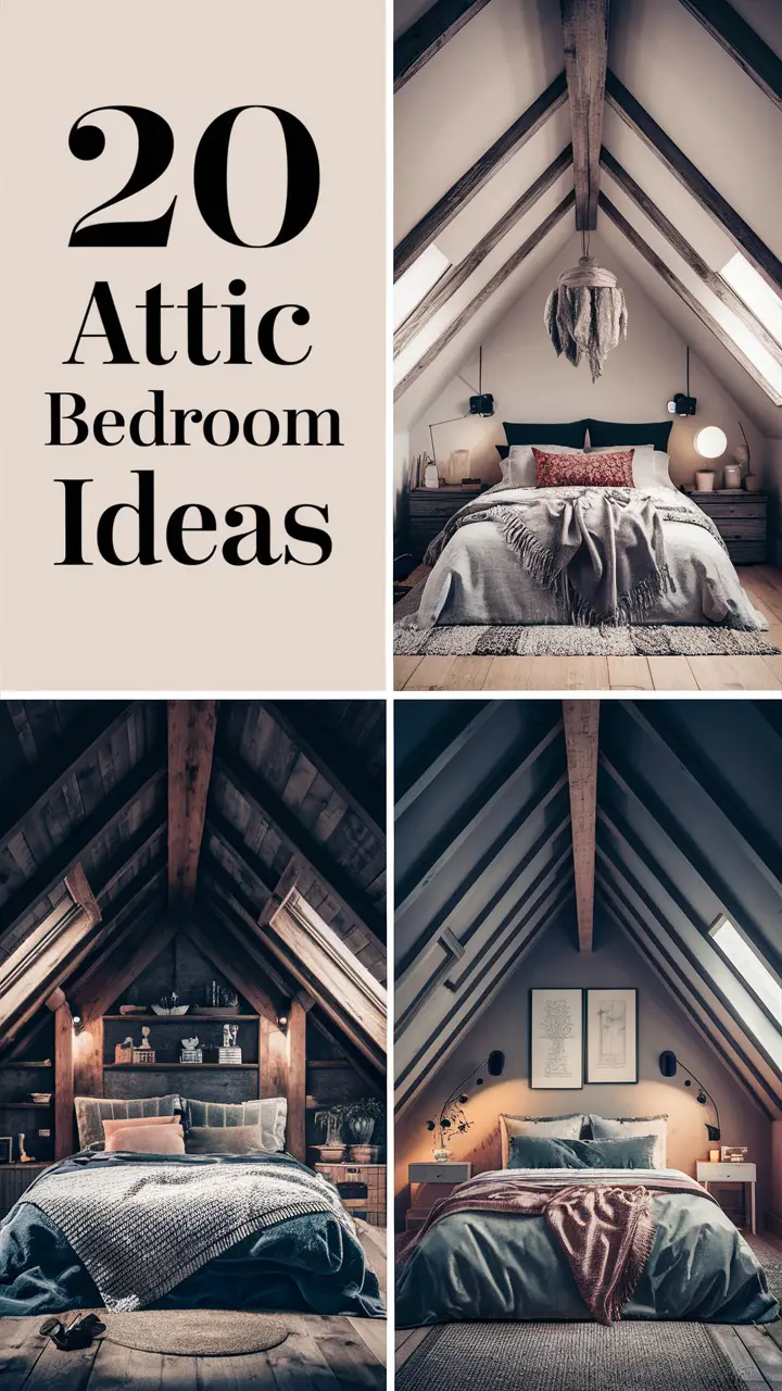 Creative Attic Bedroom 20Ideas: Transform Your Space with Style and Functionality