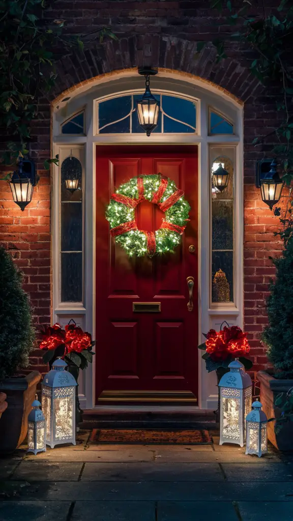 21 Festive Ideas for Decorating Your House with Green and Red Christmas Lights