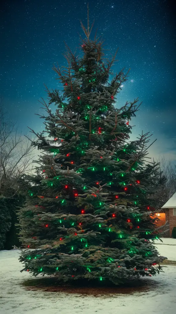 21 Festive Ideas for Decorating Your House with Green and Red Christmas Lights