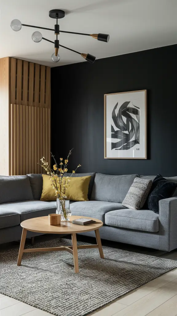 20 Inspiring Black Accent Wall Ideas to Transform Your Living Room