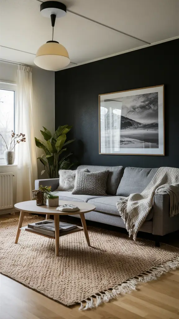 20 Inspiring Black Accent Wall Ideas to Transform Your Living Room