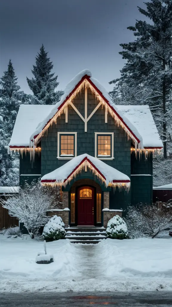 21 Festive Ideas for Decorating Your House with Green and Red Christmas Lights