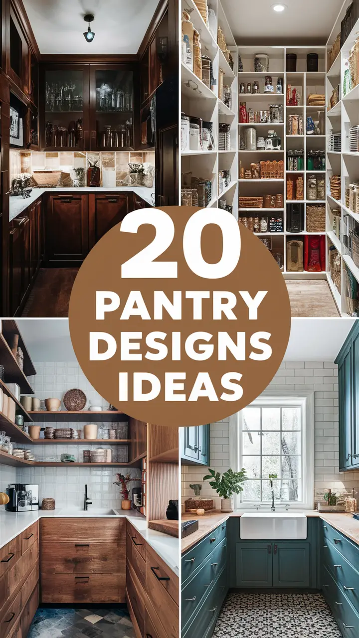 20 Brilliant Pantry Design Ideas to Organize and Elevate Your Kitchen Space