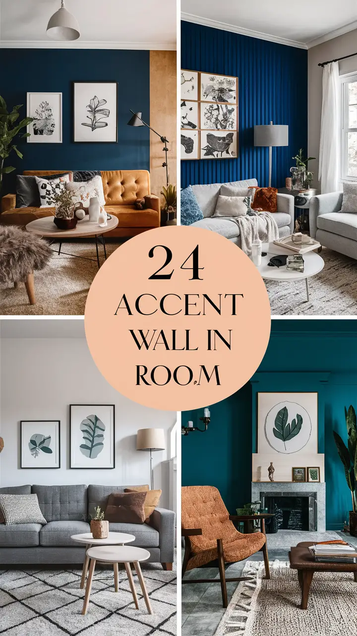24 Stunning Accent Wall Ideas to Transform Your Living Room