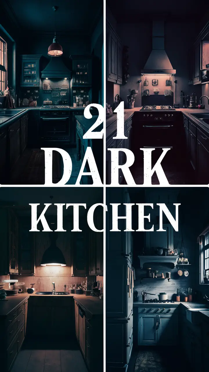 21 Stylish Dark Kitchen Ideas for Modern Design and Elegant Aesthetics