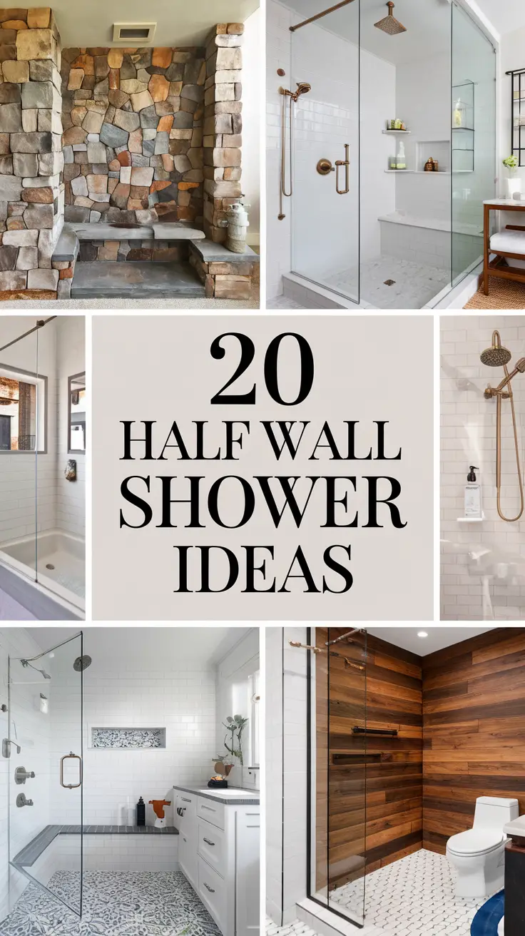 Half Wall Shower Ideas: Elegant & Functional Designs for Every Bathroom