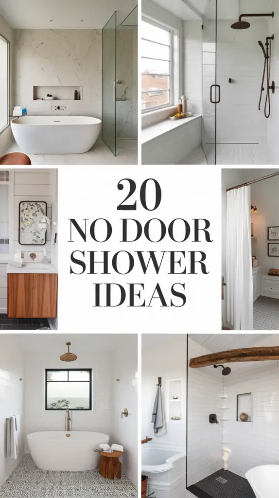 No Door Shower Ideas: Modern Walk-In Designs for a Stylish Bathroom