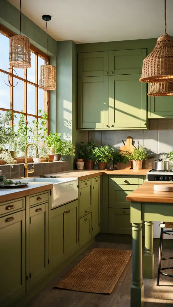 Green Kitchen 20 Ideas: Stylish and Refreshing Designs for Every Home