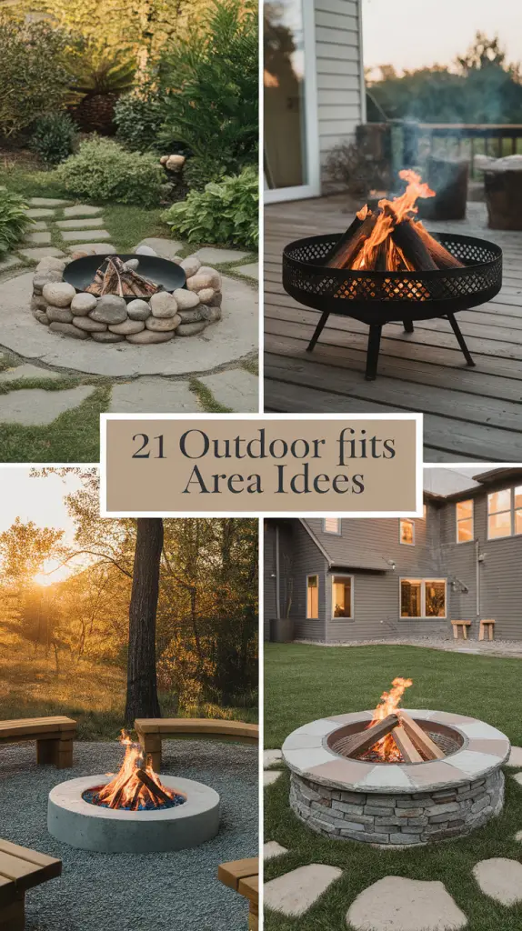 Outdoor Firepits Area Ideas: Stylish, Functional & DIY-Friendly Backyard Designs