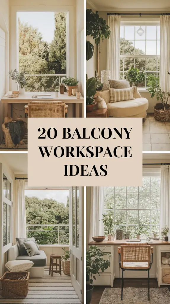 Balcony Workspace Ideas: Stylish & Functional Outdoor Offices