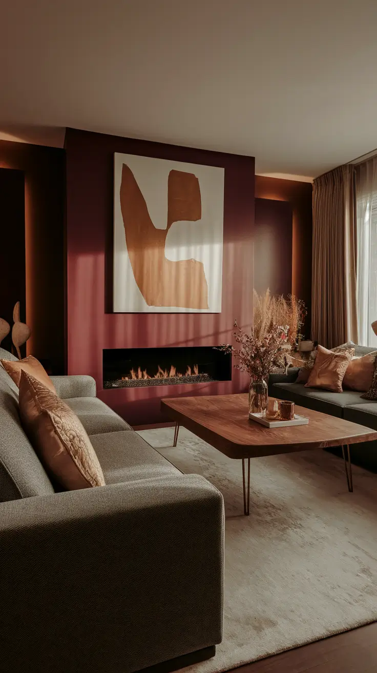 22 Unique Accent Walls In The Living Room: Bold Paint, Texture & Creative Design Ideas