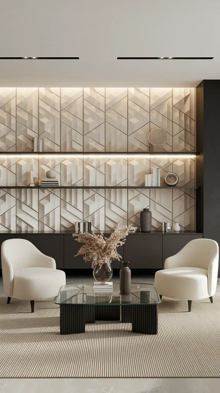 22 Unique Accent Walls In The Living Room: Bold Paint, Texture & Creative Design Ideas