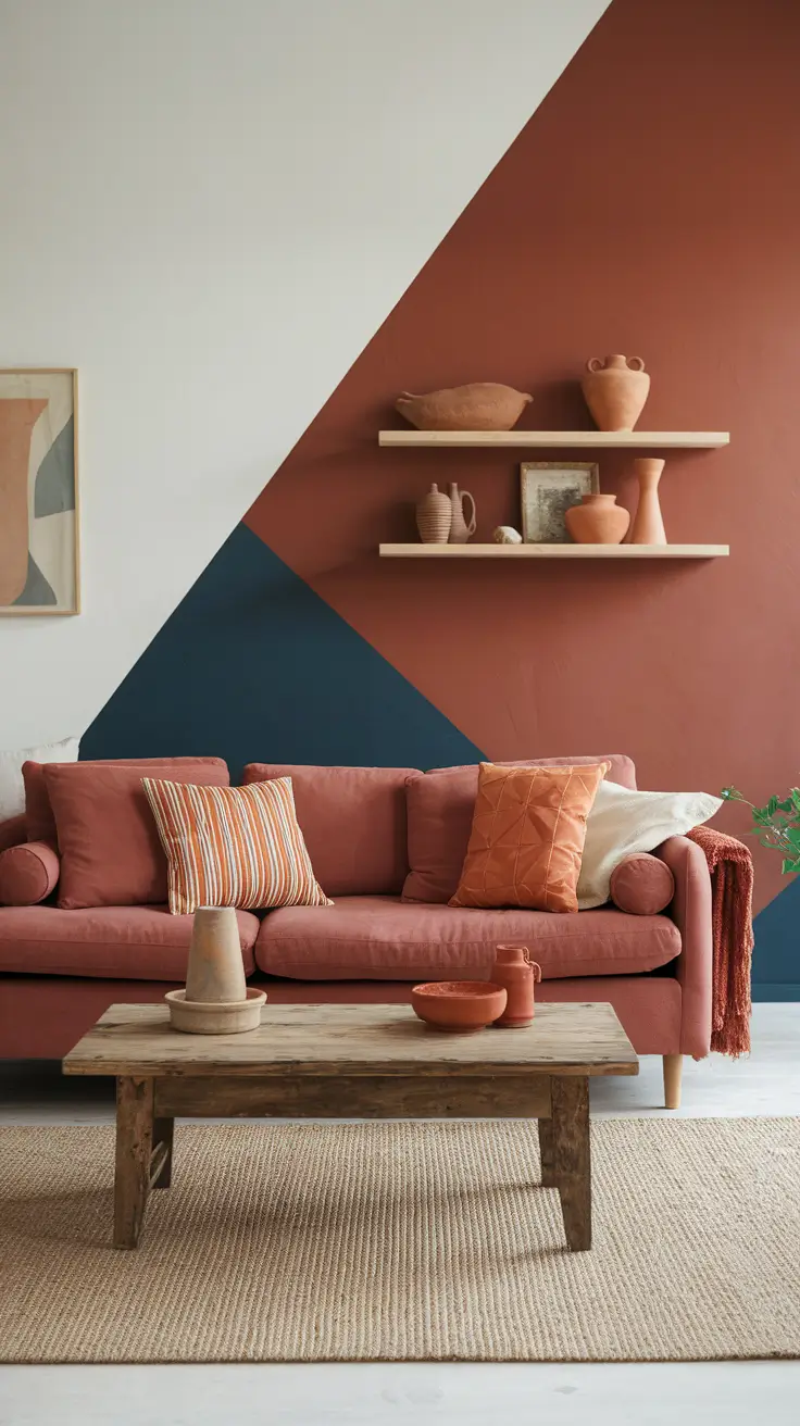 22 Unique Accent Walls In The Living Room: Bold Paint, Texture & Creative Design Ideas