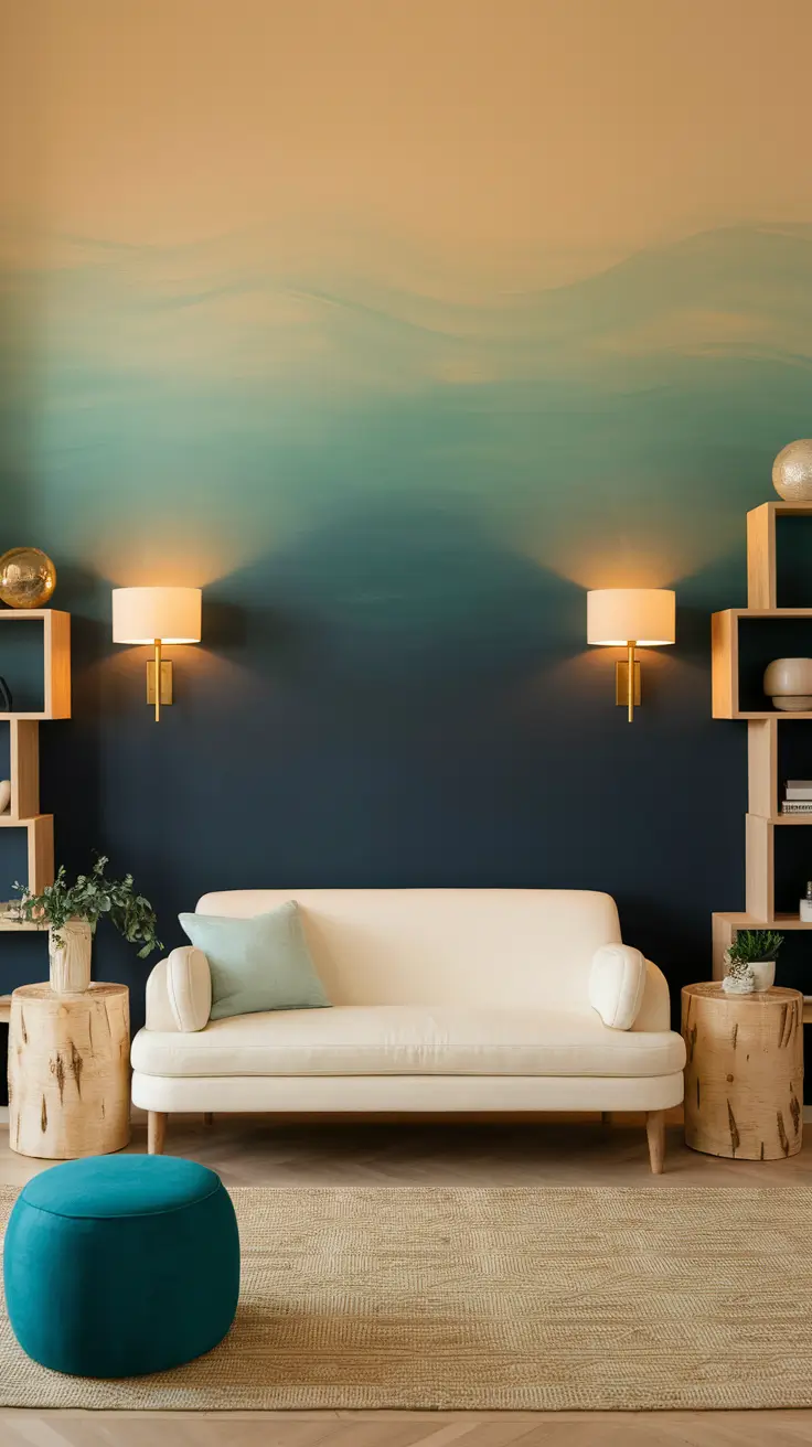 22 Unique Accent Walls In The Living Room: Bold Paint, Texture & Creative Design Ideas