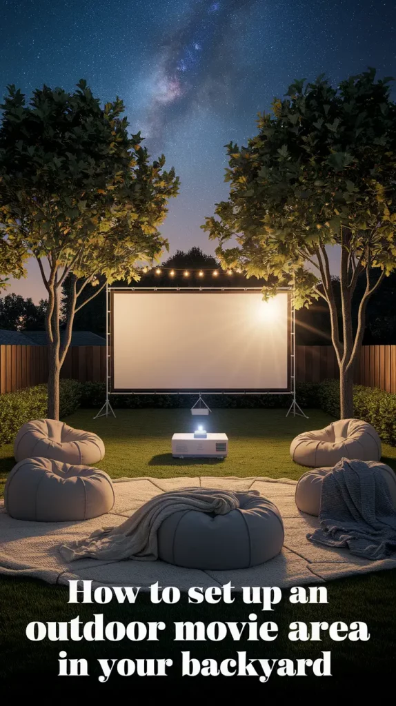 How to Set Up an Outdoor Movie Area in Your Backyard in 2025