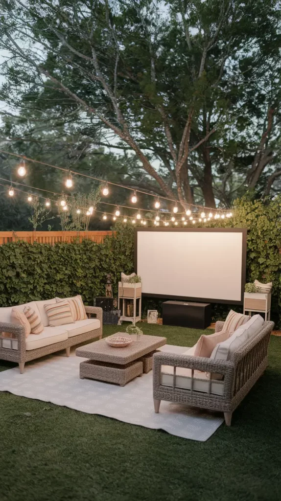 How to Set Up an Outdoor Movie Area in Your Backyard in 2025