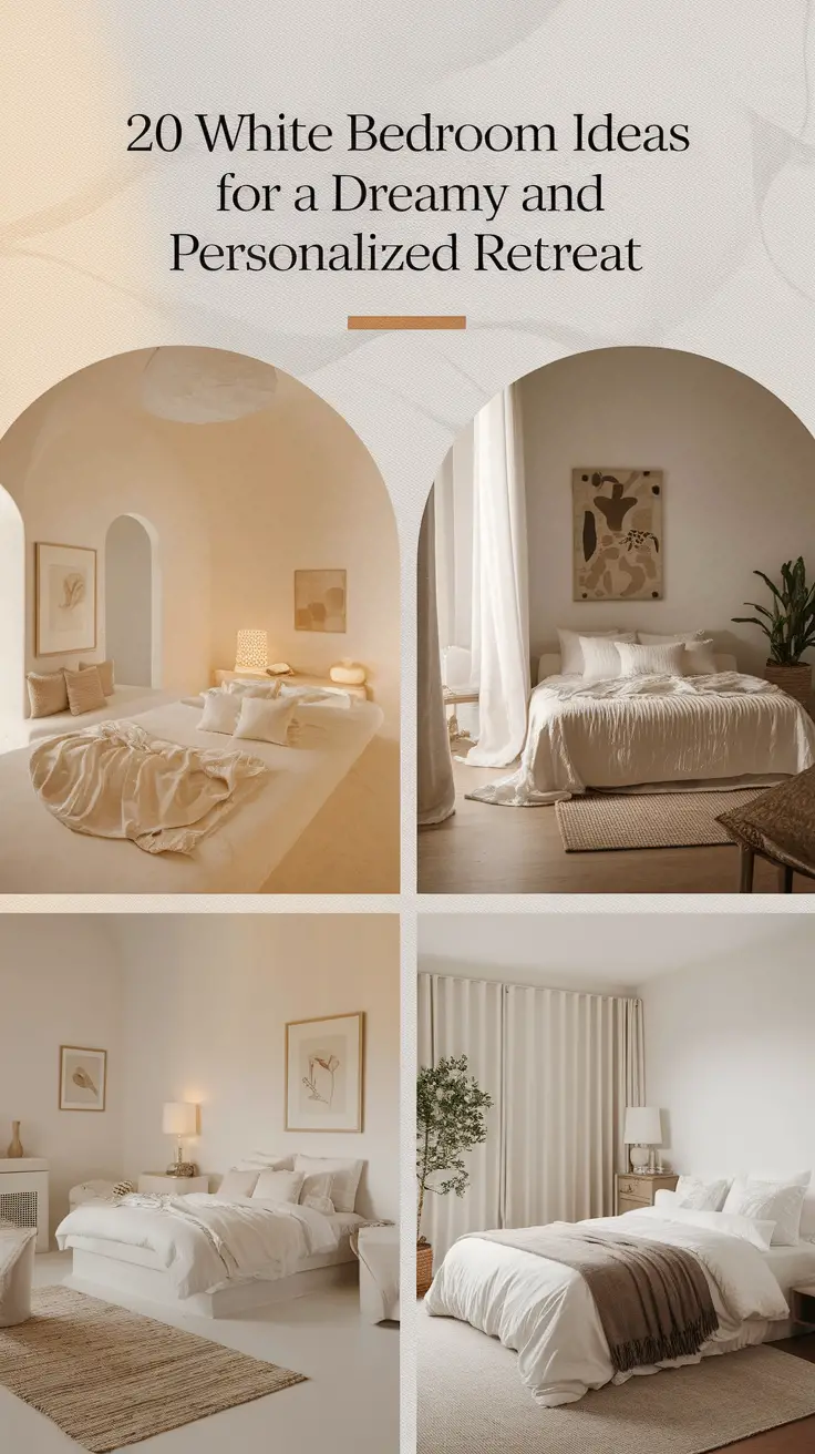 20 White Bedroom Ideas for a Dreamy and Personalized Retreat
