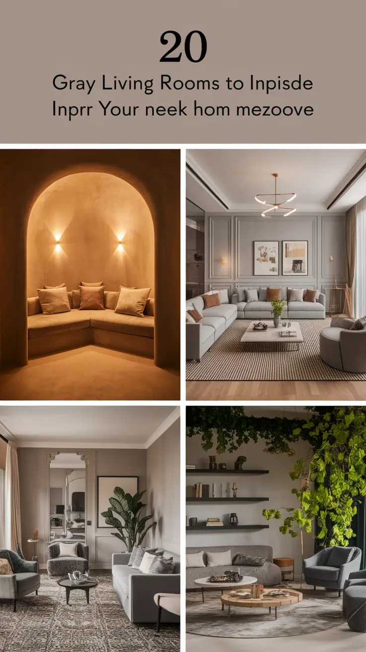 20 Gray Living Room Ideas to Inspire Your Next Home Makeover