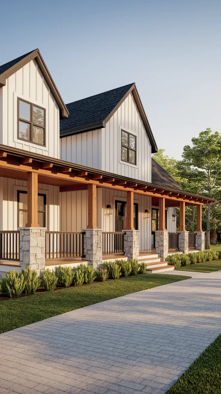 21 Modern Farmhouse Exterior Ideas: A Perfect Blend of Rustic Charm and Modern Elegance