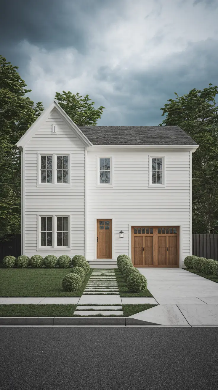 21 White Exterior House Ideas That Elevate Curb Appeal With Style and Contrast