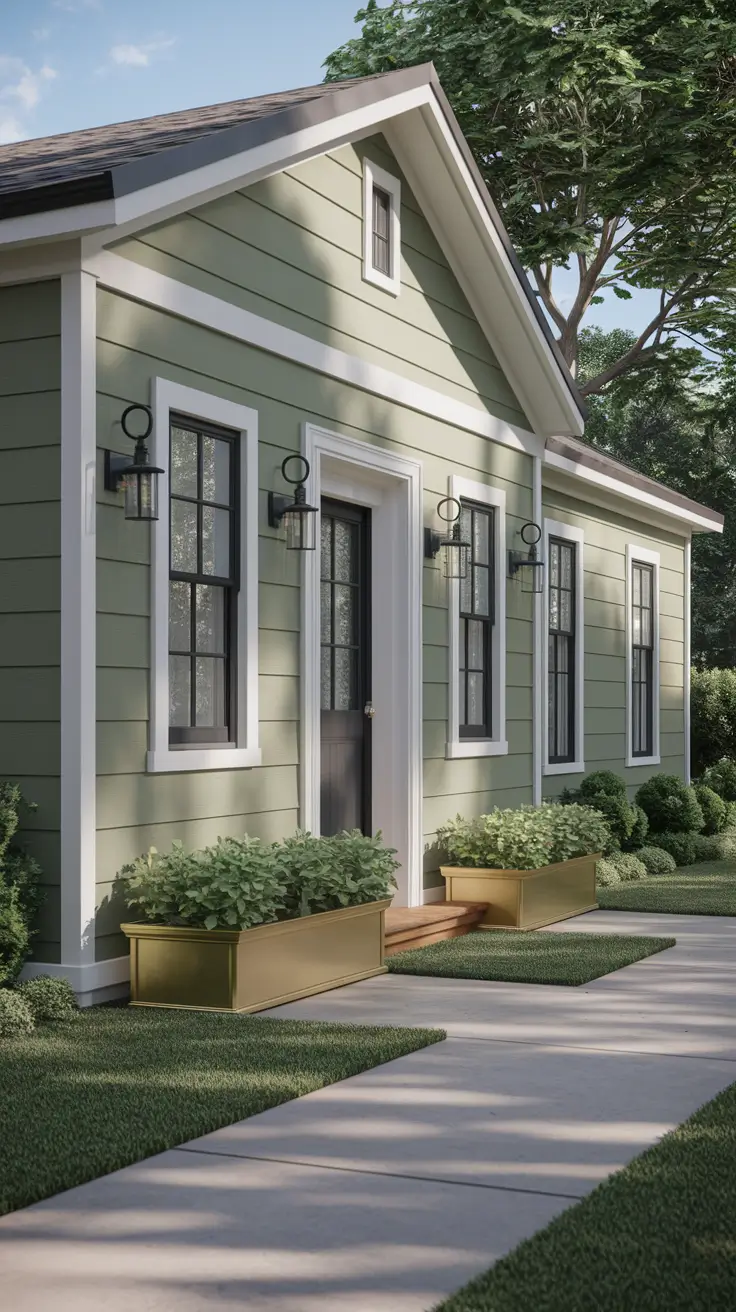 21 Best Green House Exterior Ideas for a Fresh and Elegant Look