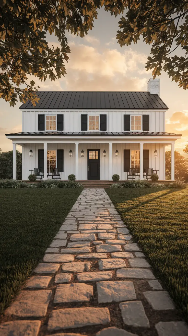 21 Modern Farmhouse Exterior Ideas: A Perfect Blend of Rustic Charm and Modern Elegance