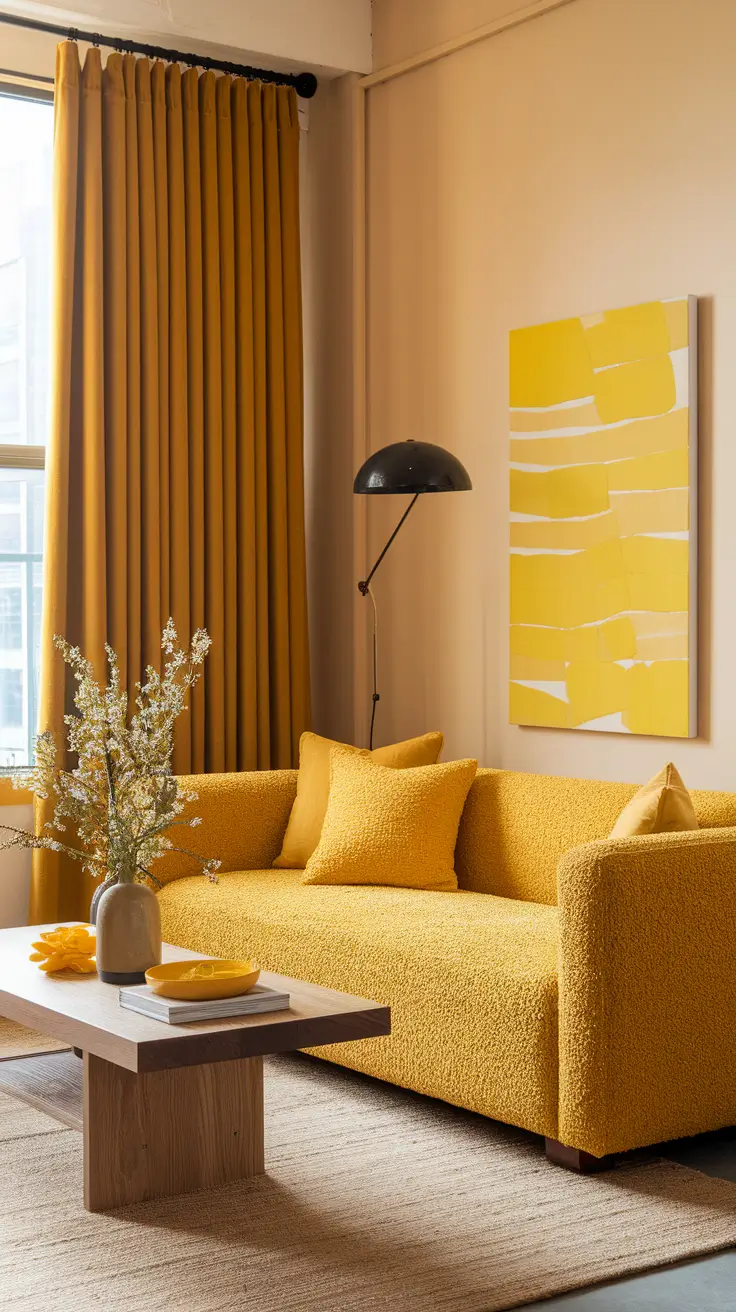21 Yellows Living Room: Stylish Ideas to Brighten Your Space