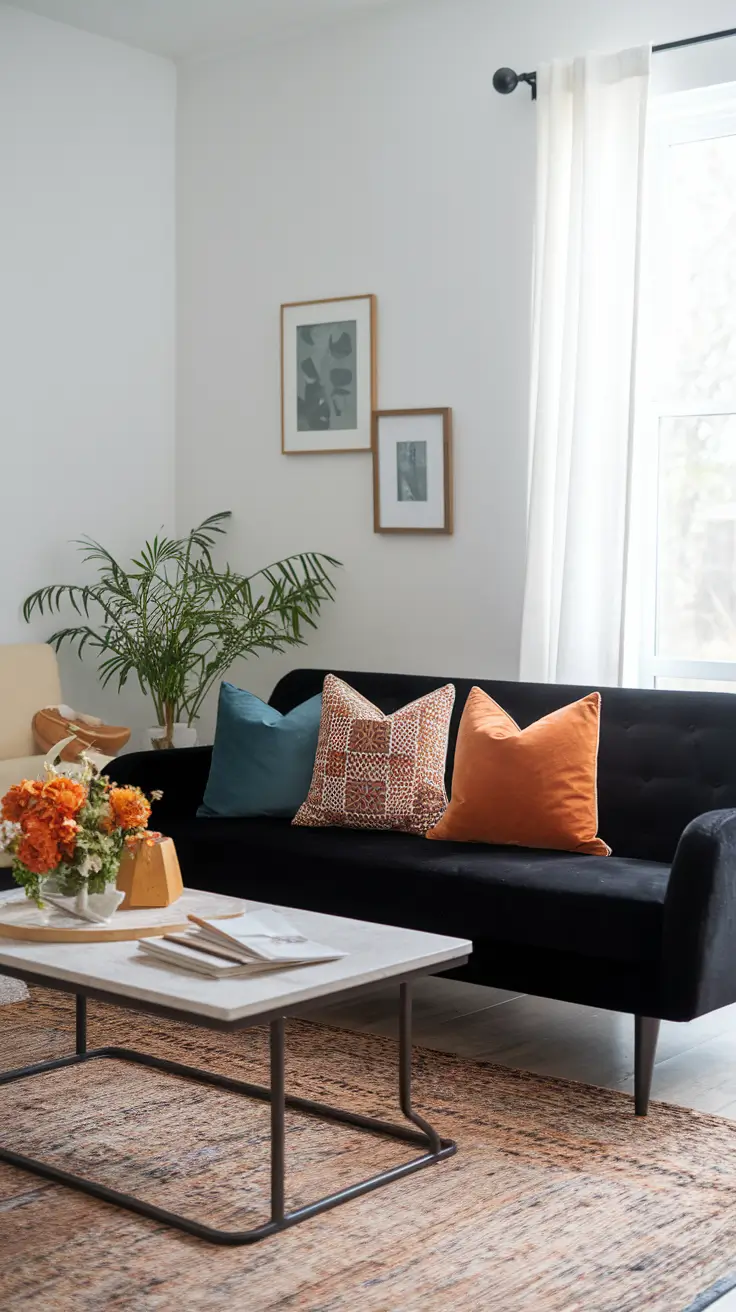 22 Black Sofa Ideas: Stylish & Cozy Decor Inspiration for Modern Living Rooms