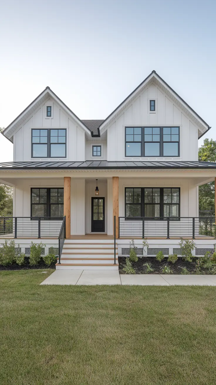 21 Modern Farmhouse Exterior Ideas: A Perfect Blend of Rustic Charm and Modern Elegance