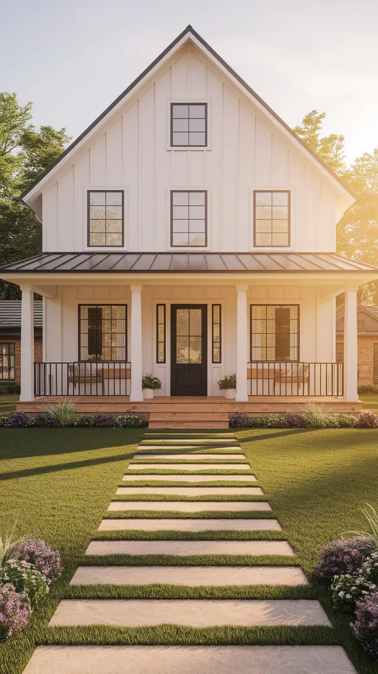 21 Modern Farmhouse Exterior Ideas: A Perfect Blend of Rustic Charm and Modern Elegance