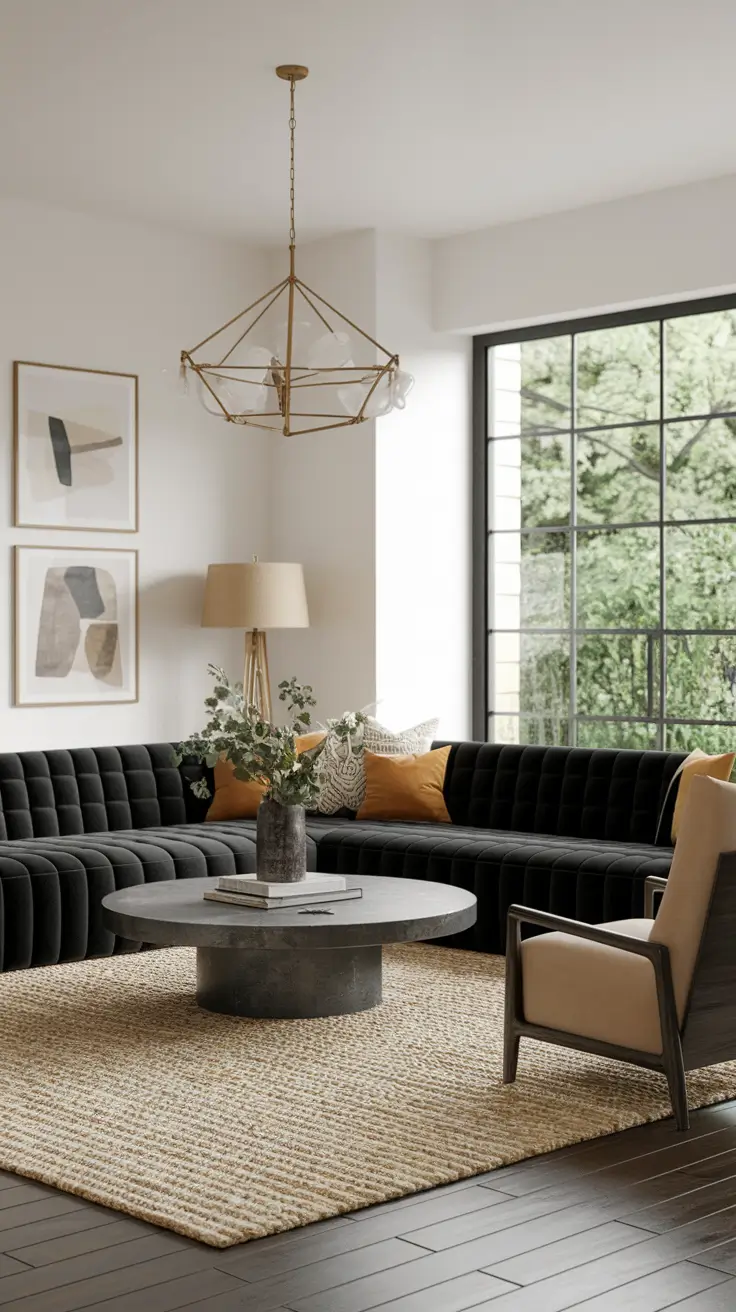 22 Black Sofa Ideas: Stylish & Cozy Decor Inspiration for Modern Living Rooms