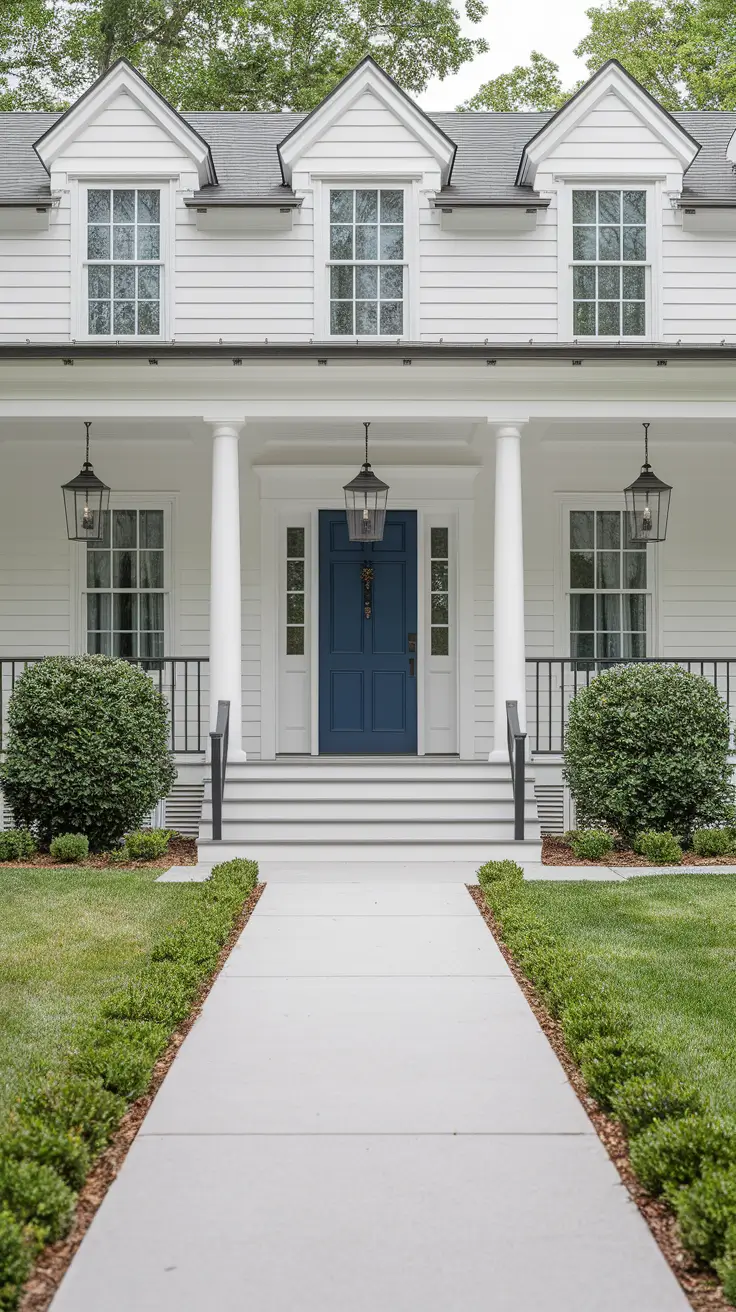 21 White Exterior House Ideas That Elevate Curb Appeal With Style and Contrast