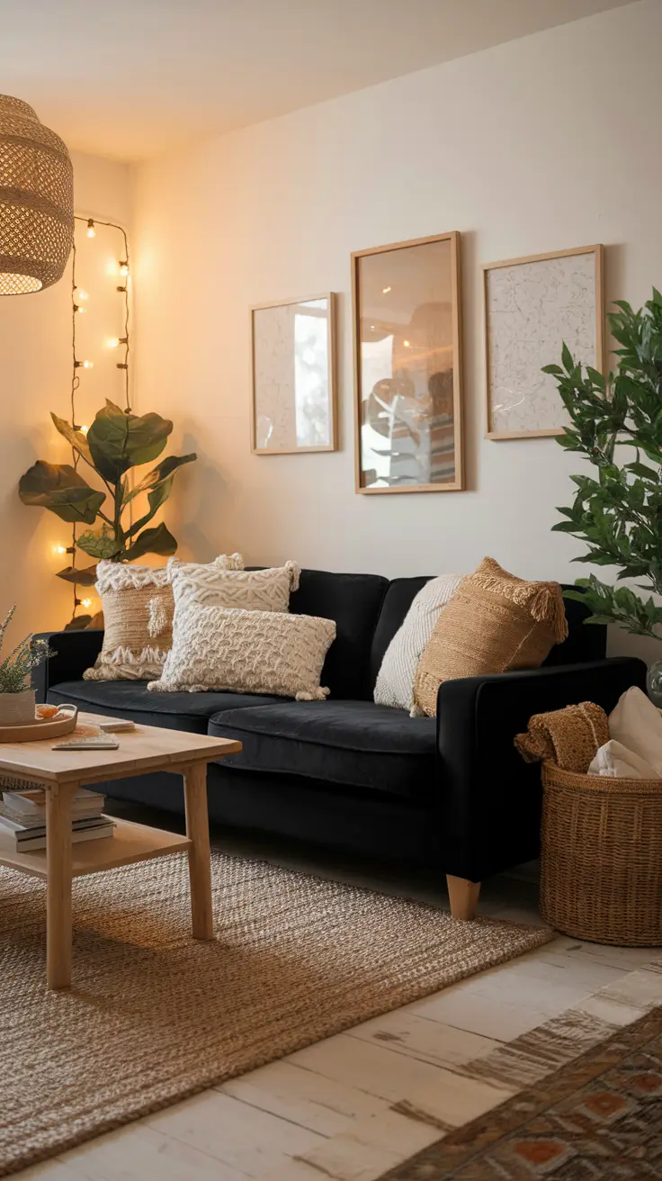 22 Black Sofa Ideas: Stylish & Cozy Decor Inspiration for Modern Living Rooms
