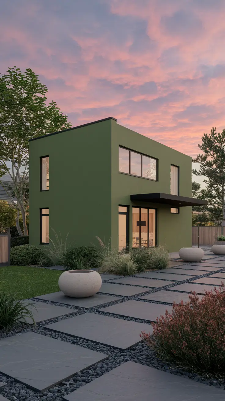 21 Best Green House Exterior Ideas for a Fresh and Elegant Look