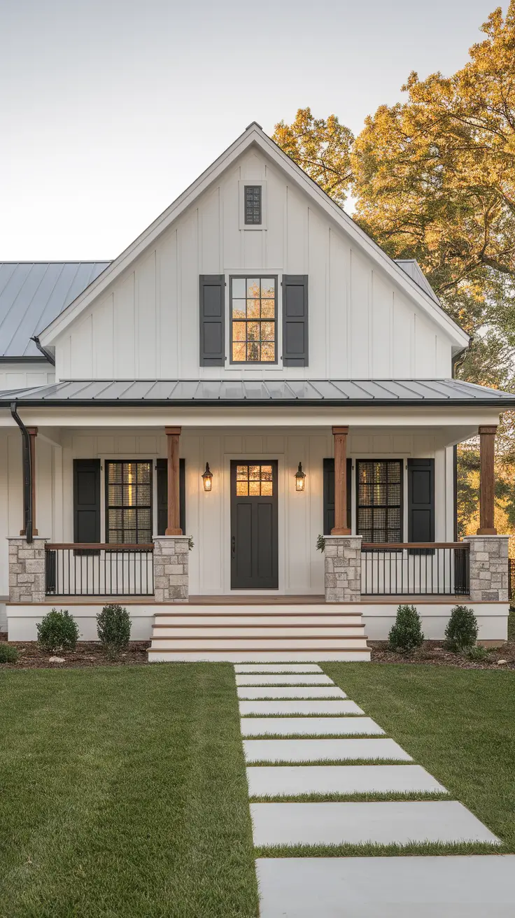 21 Modern Farmhouse Exterior Ideas: A Perfect Blend of Rustic Charm and Modern Elegance