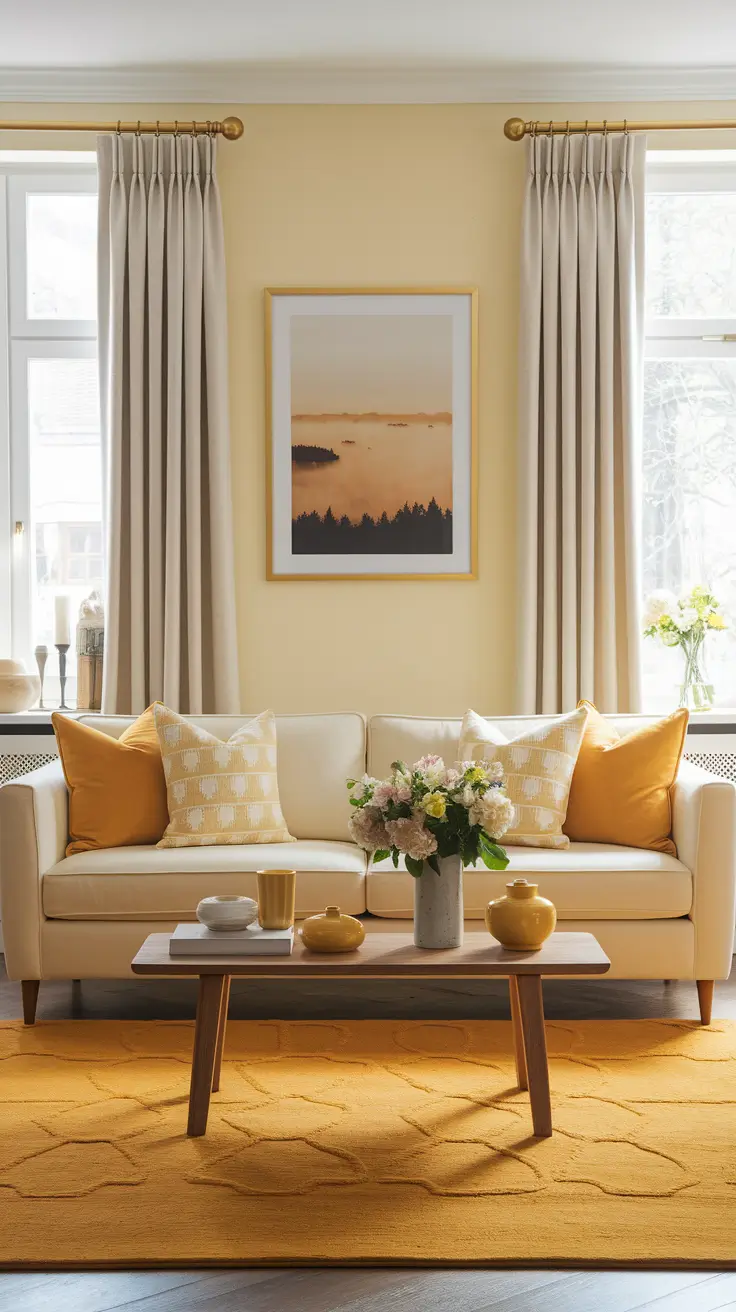 21 Yellows Living Room: Stylish Ideas to Brighten Your Space