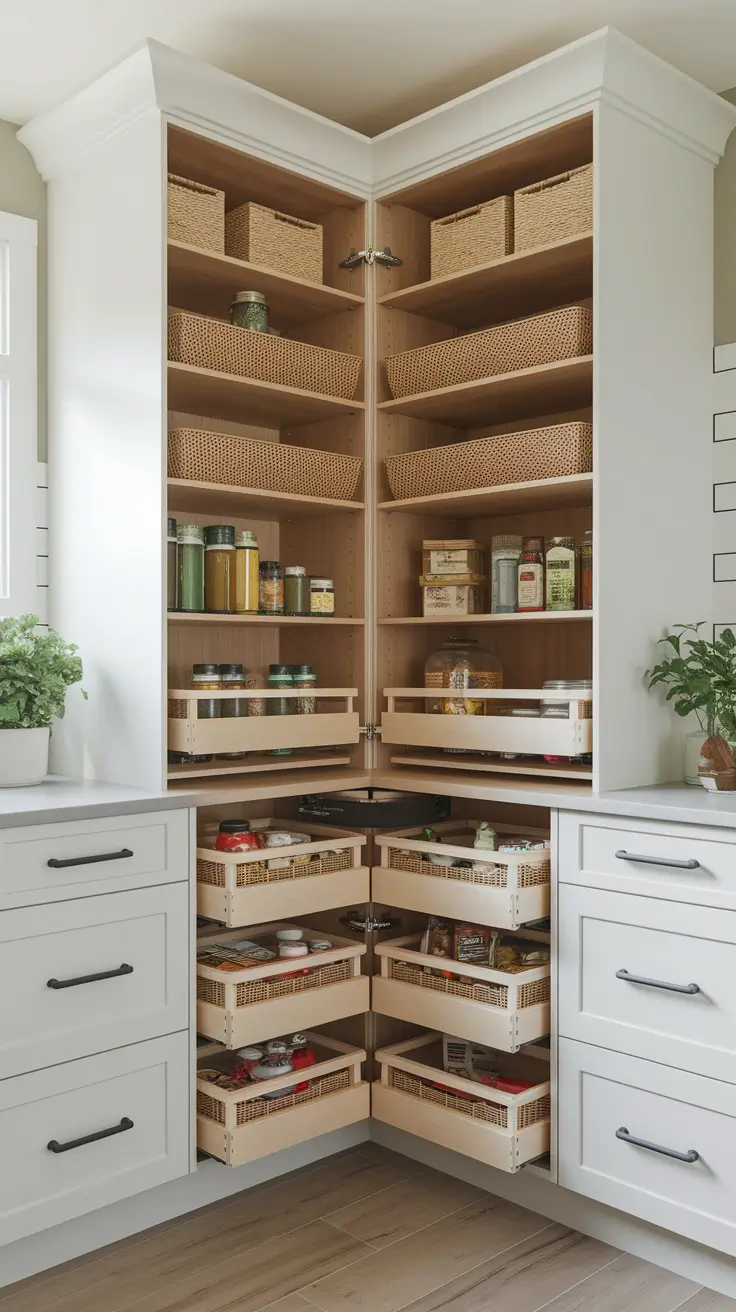21 Corner Kitchen Pantry Ideas That Transform Small Spaces Into Stylish Storage