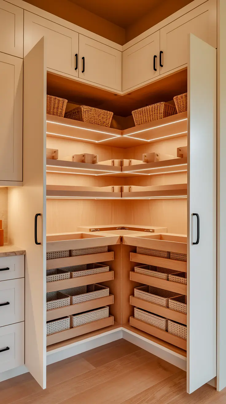 21 Corner Kitchen Pantry Ideas That Transform Small Spaces Into Stylish Storage