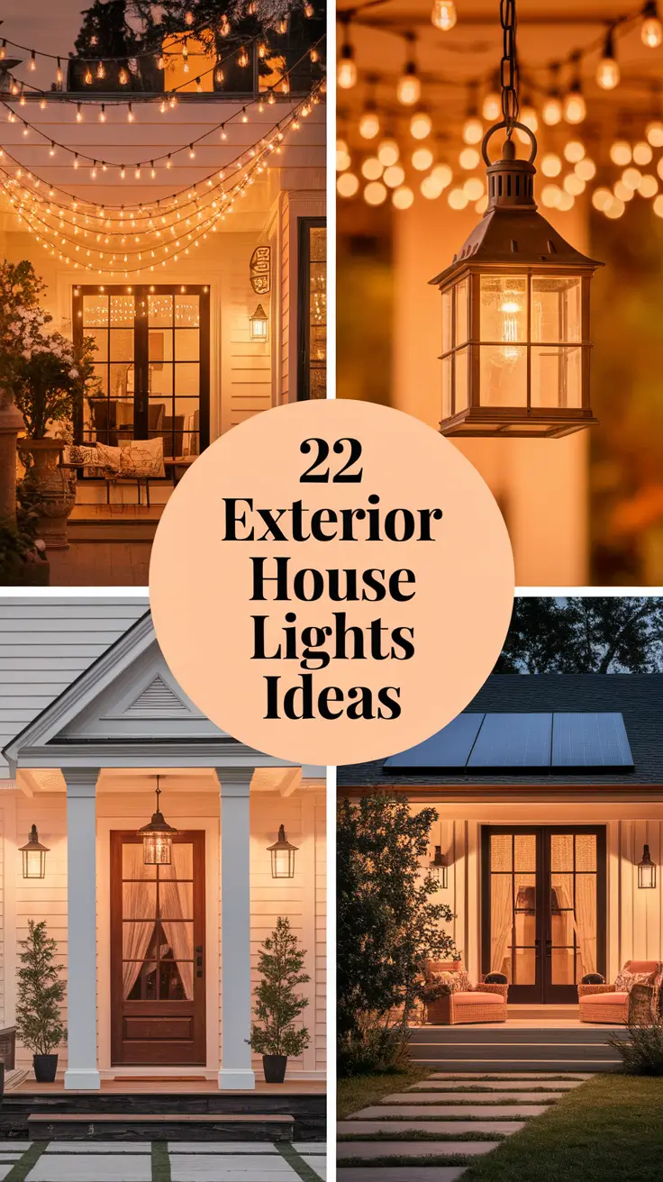 22 Creative Exterior House Lights Ideas to Illuminate Your Home's Beauty