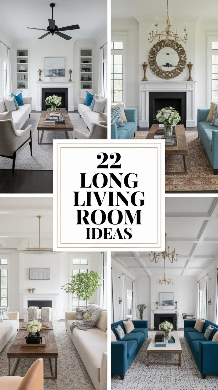 22 Long Living Room Ideas: Smart Layouts for Narrow, Modern and Cozy Spaces