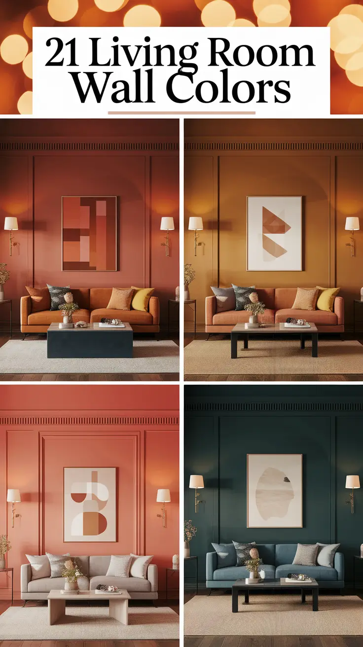 21 Living Room Wall Colors: Stylish Ideas to Transform Your Space in 2025