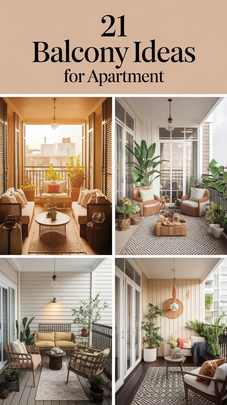21 Cozy Balcony Ideas for Apartments – For Small, Large and Stylish Spaces